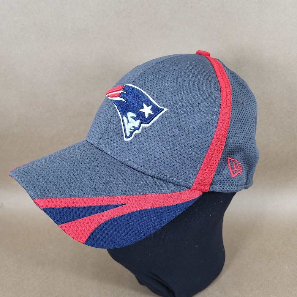 New Era 39Thirty Men Cap New England Patriots HAT Gray Size M/L